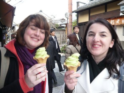 Green Tea Ice Cream (and my eyes are closed)